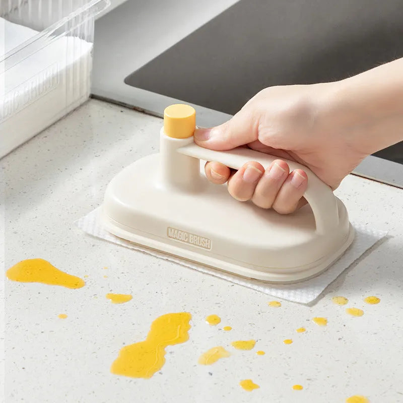 Kitchen Bathroom Toilet Cleaning Magic Brush Glass Wall Cleaning Bath Brush Handle Cleaning Rag Ceramic Window Slot Clean Brush Kitchen Gadgets - Bellarte Enchanté Kitchen Bathroom Toilet Cleaning Magic Brush Glass Wall Cleaning Bath Brush Handle Cleaning Rag Ceramic Window Slot Clean Brush Kitchen Gadgets